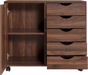 Amazon.com: Naomi Home Amy 5 Drawer Chest, Wood Storage Dresser Amazon.com: Naomi Home Amy 5 Drawer Chest, Wood Storage Dresser